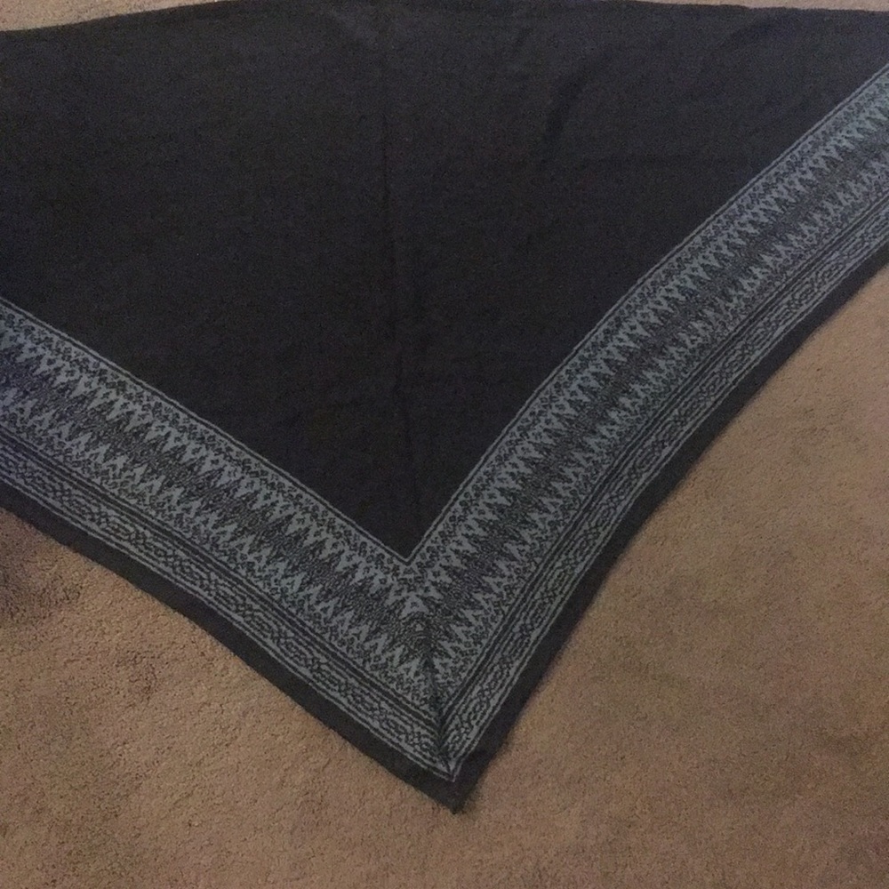 Charter Club Plus Size Printed Tasseled Poncho - Picture 2 of 2